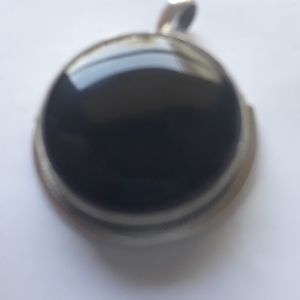 Sterling silver onyx pendant